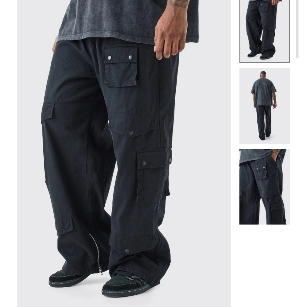 Men's Black Cargo Pants